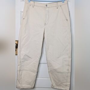 Everlane Women's Cream Barrel Utility Jeans In Organic Cotton